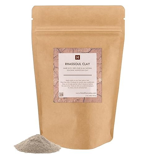 Rhassoul Clay - Ghassoul Clay 1 Lb - Moroccan Lava Clay - Detoxifying and Rejuvenating clay by SaaQin® Beauty & Personal Care SAAQIN