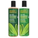 Desert Essence Tea Tree Replenishing Shampoo and Conditioner Bundle - 12.7 Fl Ounce - Therapeutic - Peppermint & Yucca - All Skin Types - Tea Tree Oil Beauty & Personal Care Desert Essence