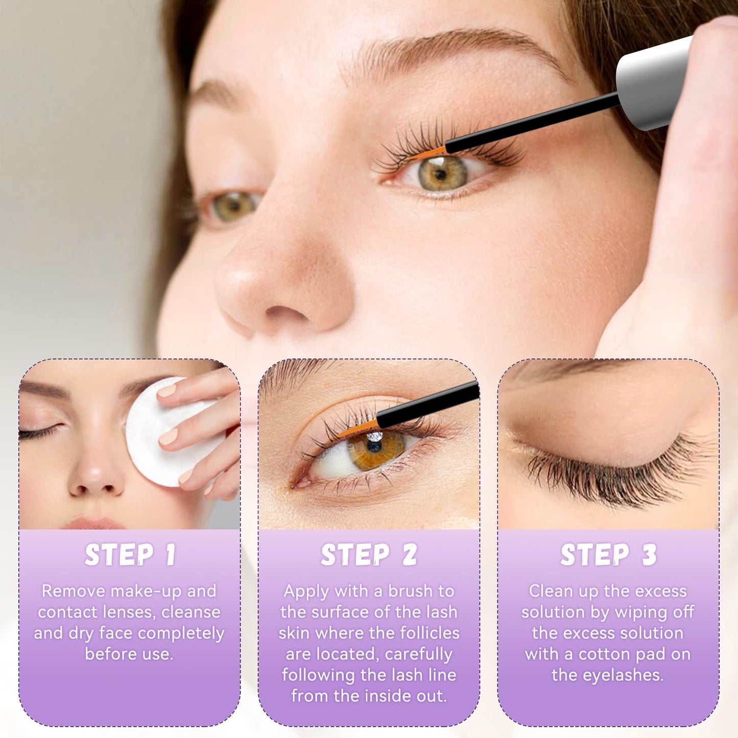 Lash Serum Natural & Vegan Eyelash Growth Serum for Longer, Thicker, Fuller Lashes Nourishing & Conditioning Formula Safe for Sensitive Eyes - 5ml Beauty & Personal Care Vxzit