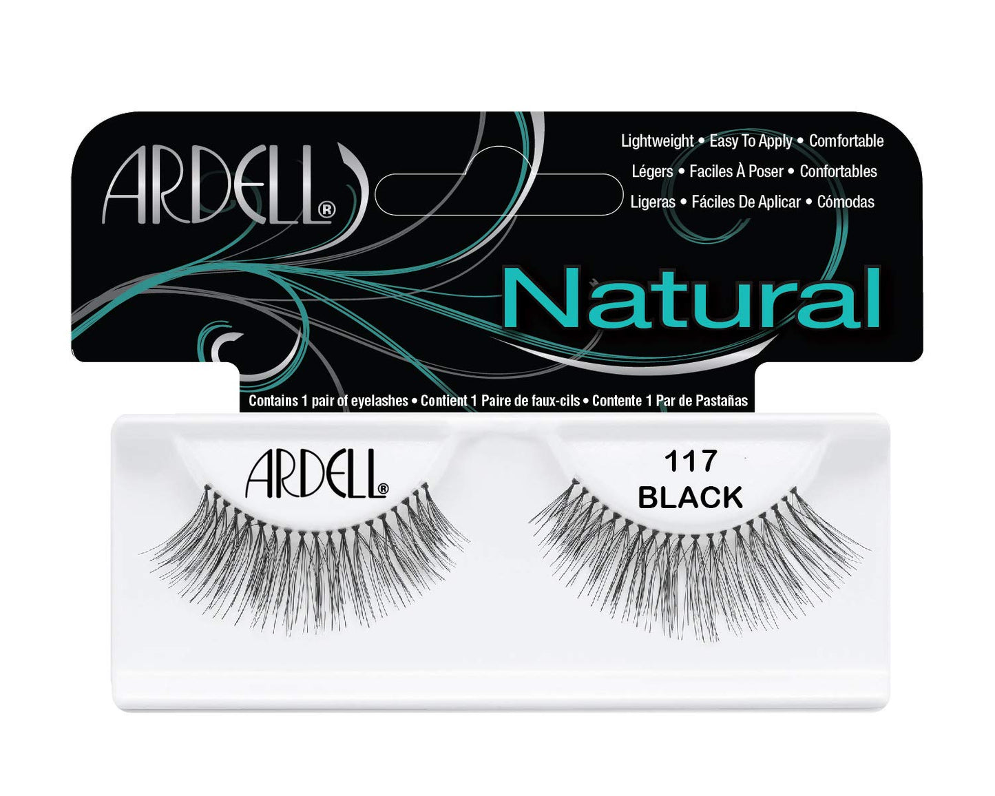 Ardell Fashion 117 Black Lashes Pair Beauty & Personal Care Ardell