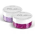 MARBLERS Twinkle Face & Body Glitter Duo [Hot Plum & Light Purple] 0.36oz (10g) | Non-Toxic | Cruelty-Free | Eyeshadow, Nail Polish, Nail Art | Beauty & Personal Care MARBLERS