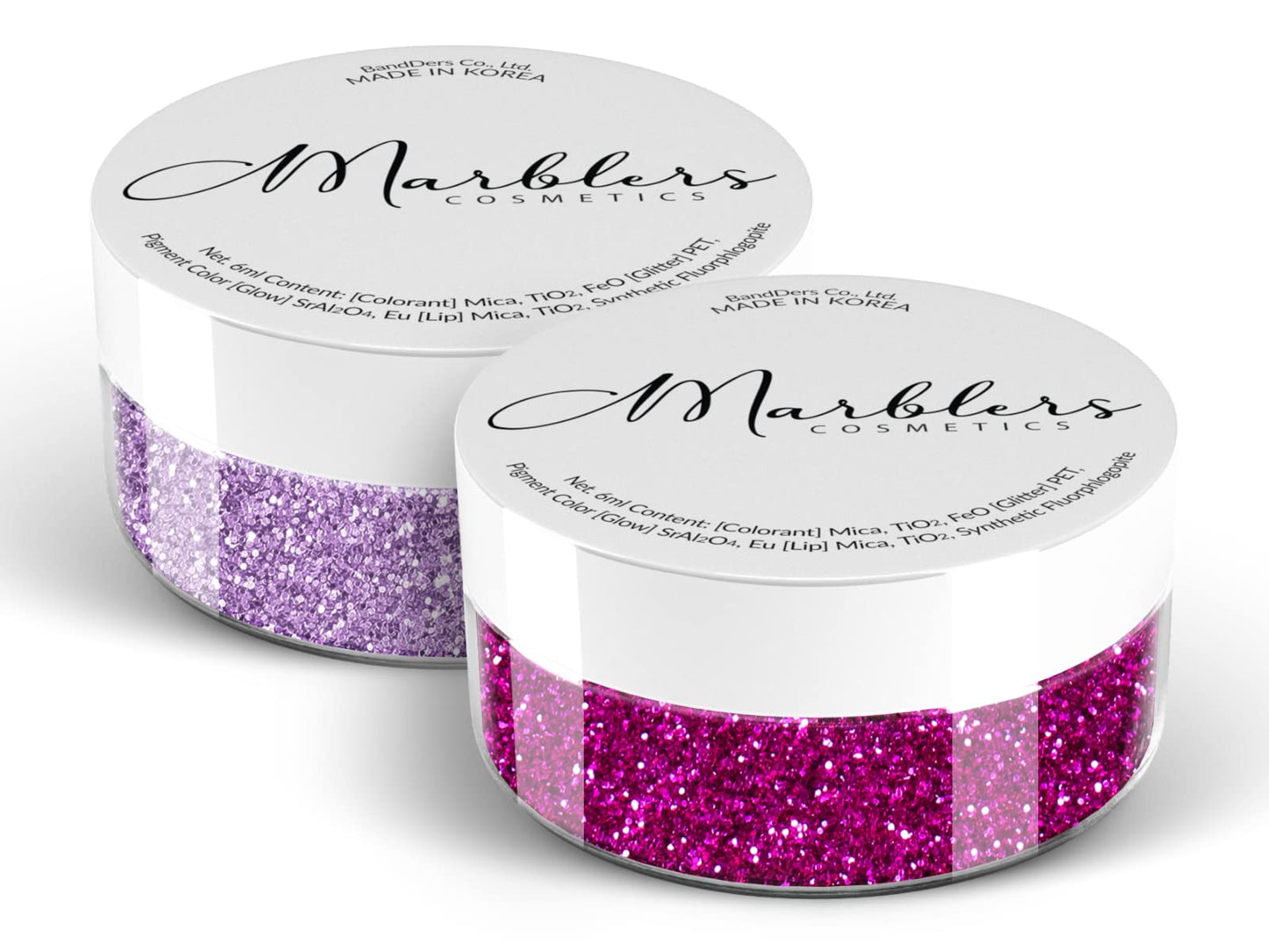 MARBLERS Twinkle Face & Body Glitter Duo [Hot Plum & Light Purple] 0.36oz (10g) | Non-Toxic | Cruelty-Free | Eyeshadow, Nail Polish, Nail Art | Beauty & Personal Care MARBLERS