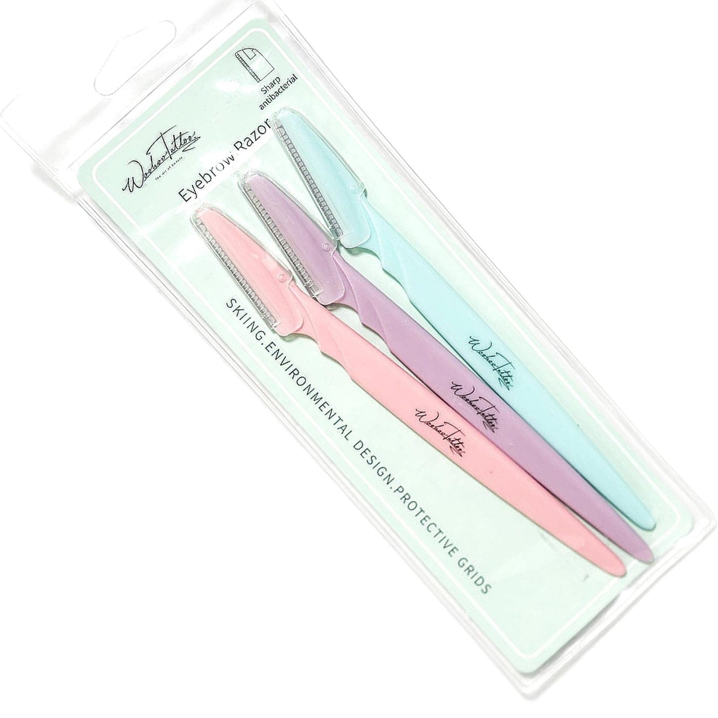 6 Razors Eyebrow Razor Hair Shaver Trimmer Multipurpose For Facial Dermaplaning Eyebrow Hairs Trimmer Shaver For Microblading Permanent makeup Beauty and Personal Care Woohoo Tattoo
