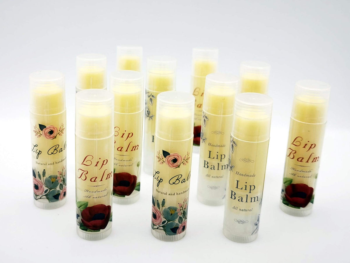 ZZYBIA Assorted Clear Vinyl Lip Balm Label Sticker for Lip Balm Tube Container 60pcs Beauty & Personal Care ZZYBIA