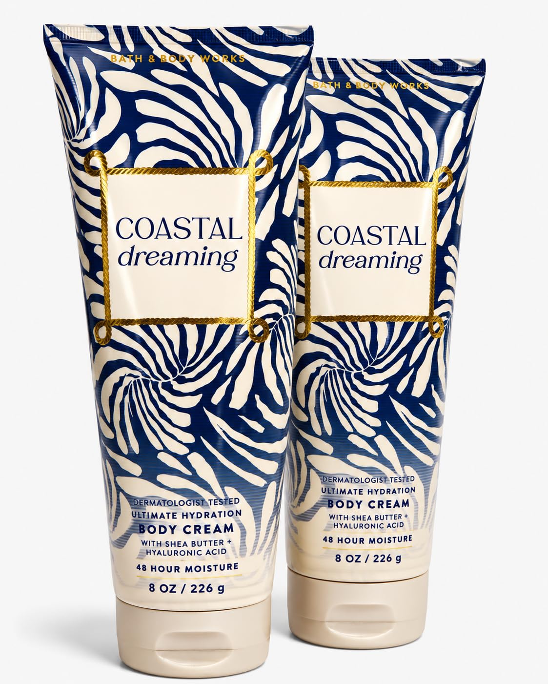 Bath & Body Works Coastal Dreaming Ultimate Hydration Body Cream 2-Pack - Salty Vanilla Driftwood Scent Beauty & Personal Care Bath & Body Works