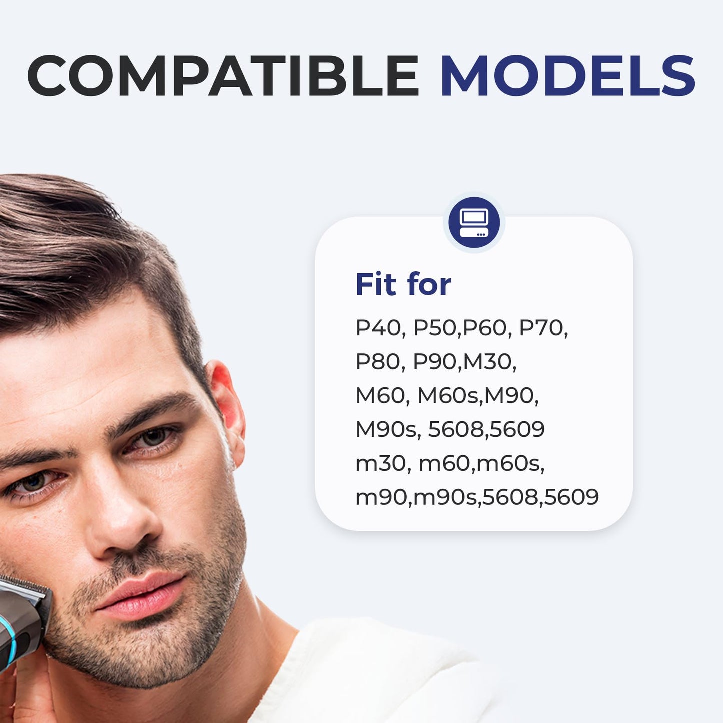 2 Sets 5S Replacement Foil and Cutter Smooth Knife Net Cutter Head for M90 M60 P40 P50 P60 P70 P80, Electric Shaver Head Accessories (2 Packs) Beauty and Personal Care Wokyo