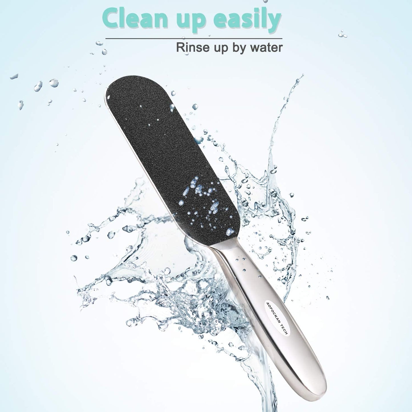 Professional Pedicure Foot File,Coarse/Fine Double Side and Reusable Stainless Steel Cracked Skin Corns Callus Remover Feet Rasp Beauty & Personal Care AOPOCKAN TECH