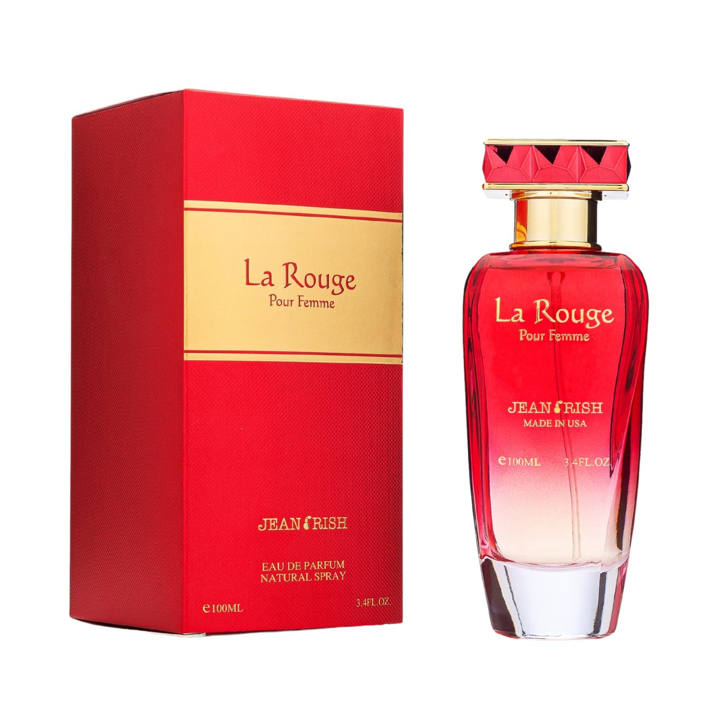 Jean Rish La Rouge Perfume for Women Eau De Parfum, Long-Lasting Luxury Fragrance, Made In USA - Bergamot, Jasmine, Cedar, Vanilla, Sandalwood Scent Beauty & Personal Care Jean Rish