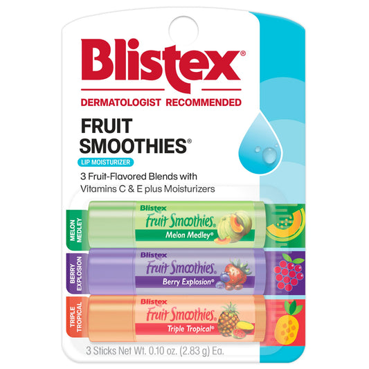 Blistex Fruit Smoothies Lip Protectant Assorted, 3 ct (Packaging May Vary) Beauty & Personal Care Blistex