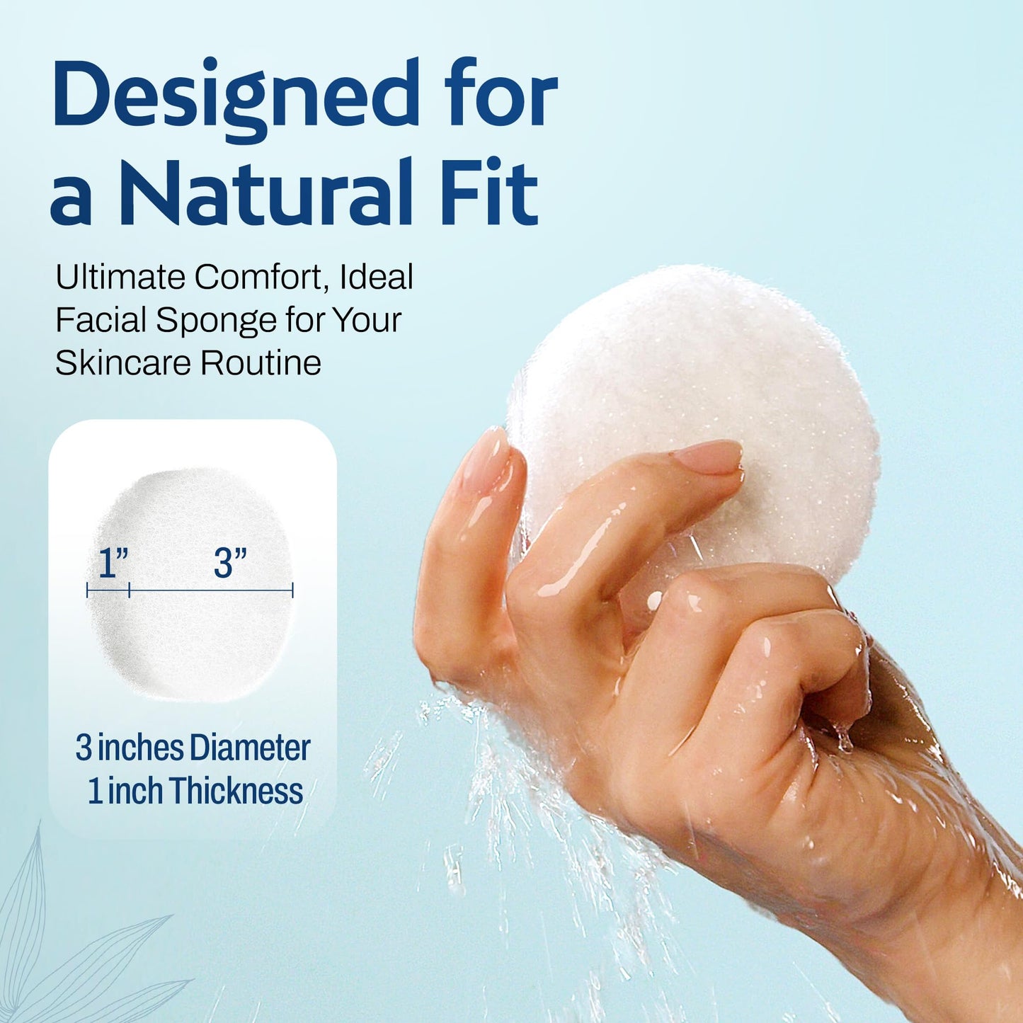 HartFelt Face Sponges for Cleansing and Gentle Exfoliating | Facial Compressed Sponges for Estheticians | Reusable Face Pads for Removing Dead Skin Beauty & Personal Care HartFelt