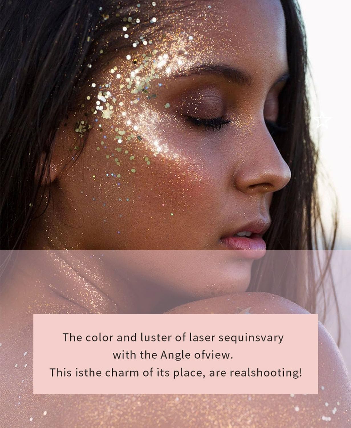JUDEWY Body Glitter Gel, Face Glitter Body Glitter Glitter Liquid Eyeshadow, Face Hair Nail Glitter, Holographic Makeup Festival Glitter Makeup (09) Beauty & Personal Care JUDEWY