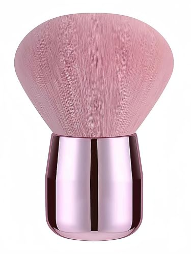 RUNGANG Nail Dust Brush for Acrylic and Dip Powder - Soft Kabuki Nail Cleaner Brush for Manicure, Makeup, Nail Art - Pink Handle Beauty & Personal Care rungang