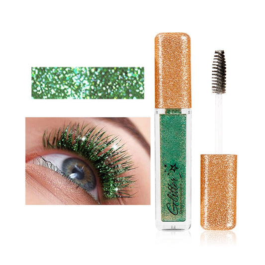 MIESCHER Green Mascara for Eyelashes - Waterproof, Long Lasting, Sparkle Diamond, Smudge-proof, Lengthening, Defining, Volume Color Glitter Makeup Beauty & Personal Care MIESCHER