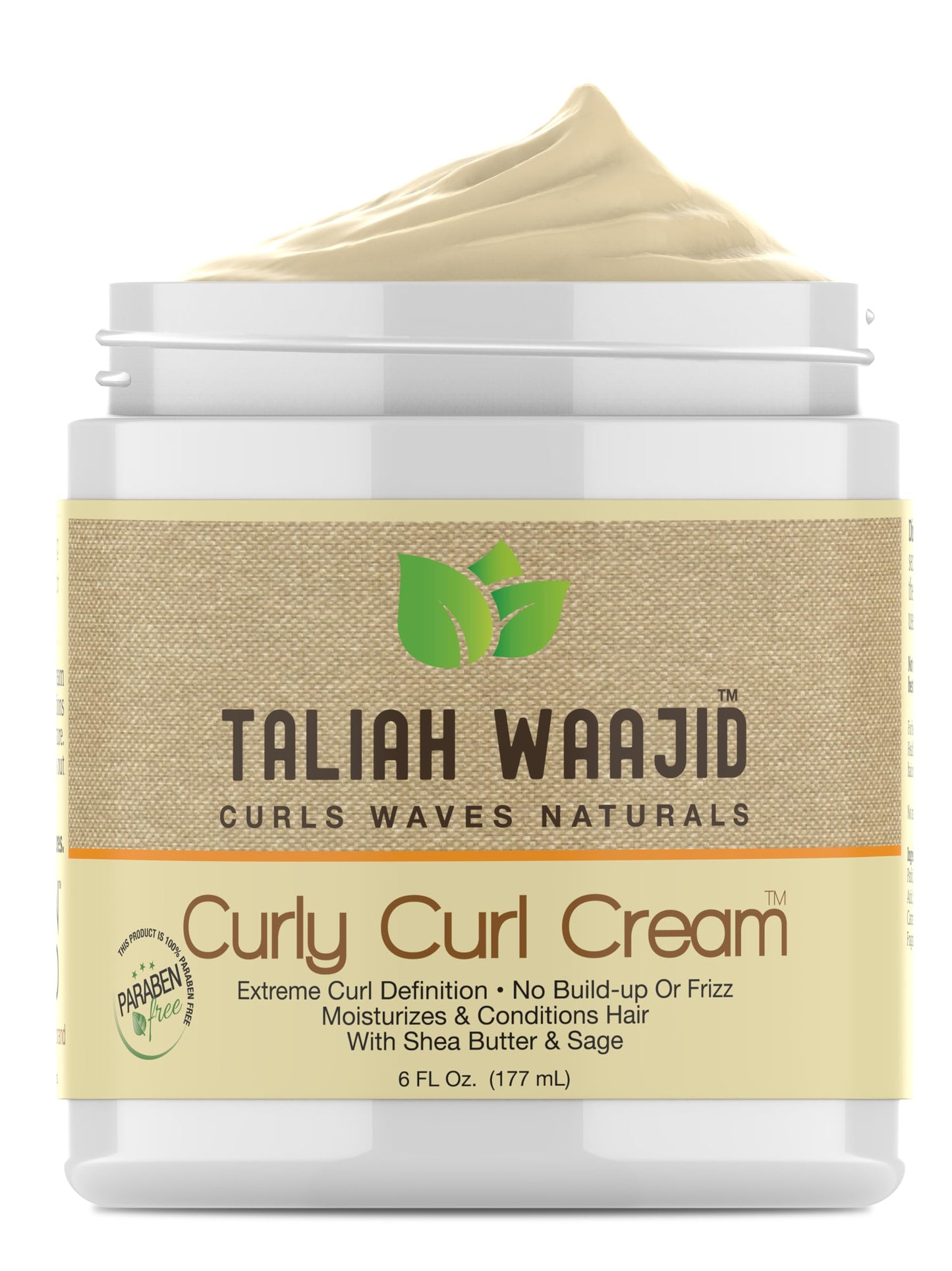 Taliah Waajid Curls Waves Natural - Curly Curl Cream | Extreme Curl Definition Hair Styling Gel | No Build-up or Frizz | 100% Paraben Free | Shea Beauty & Personal Care Taliah Waajid black earth products