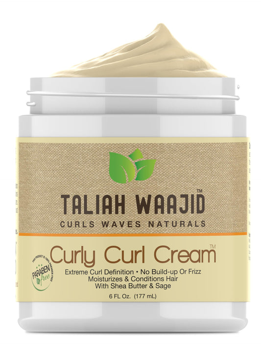 Taliah Waajid Curls Waves Natural - Curly Curl Cream | Extreme Curl Definition Hair Styling Gel | No Build-up or Frizz | 100% Paraben Free | Shea Beauty & Personal Care Taliah Waajid black earth products
