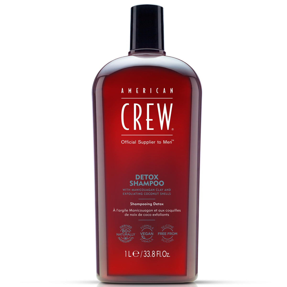 American Crew Detox Shampoo for Men, Naturally Derived, Vegan Formula, Citrus Mint Fragrance, 33.8 Fl Oz Beauty & Personal Care AMERICAN CREW
