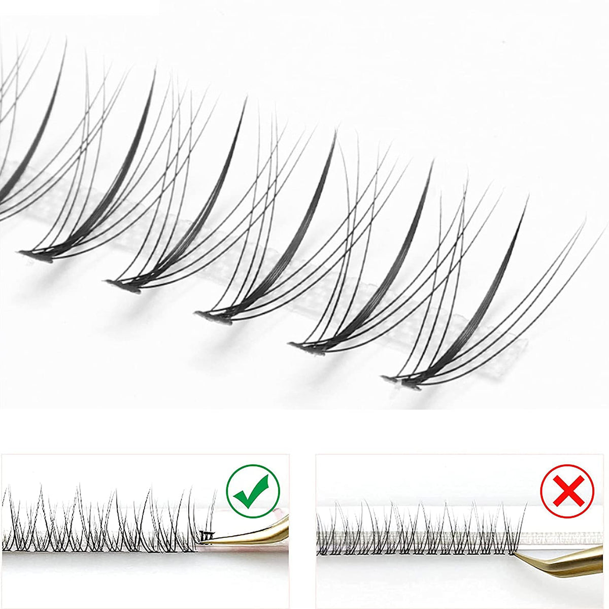 IECILI Individual Lashes Natural Lash Clusters 240pcs 8-14mm Mixed Pack /12 Roots/C Curl /0.07mm Thickness/Faux Mink Diy Lash Extensions (C Curl Beauty & Personal Care IECILI