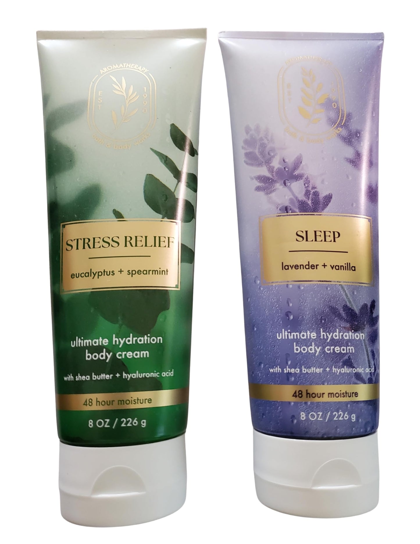 Bath & Body Works Aromatherapy Eucalyptus Spearmint and Lavender Vanilla Ultimate Hydration Body Cream 8 Ounces Pack of 2 Beauty & Personal Care Bath & Body Works