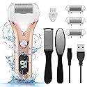 Electric Foot Callus Remover, Rechargeable Portable Electronic Foot File Pedicure Kits, Waterproof Foot Scrubber File, Professional Pedicure Tools Beauty & Personal Care Geopu