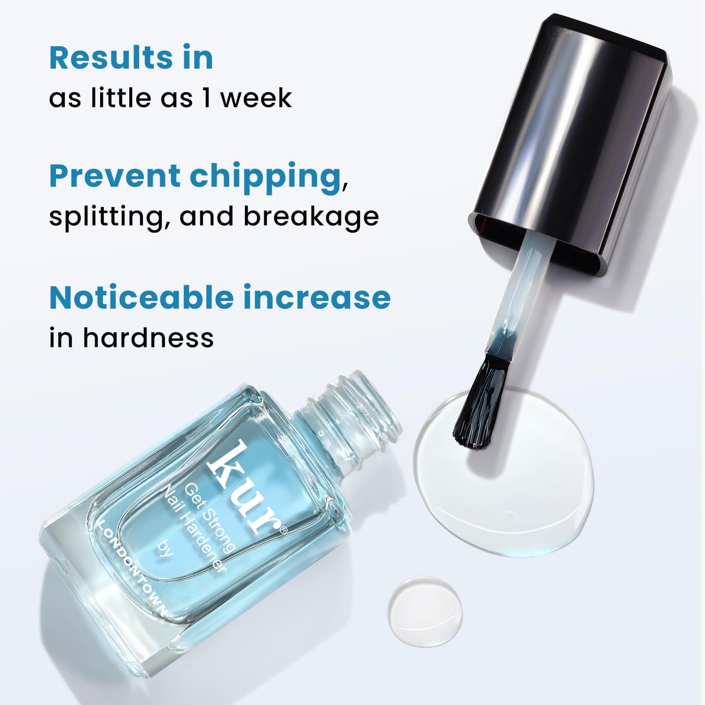 LONDONTOWN Get Strong Nail Hardener - Nail Strengthener Growth Treatment for Damaged Nails, Conditioning Nail Care for Long Healthy Nails, .40fl oz Beauty & Personal Care LONDONTOWN