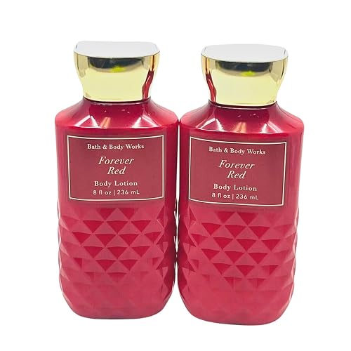 Bath & Body Works Daily Nourishing Body Lotion, Set of 2, 8oz Each (Forever Red) Beauty & Personal Care Bath & Body Works