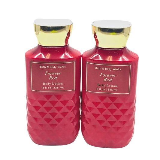 Bath & Body Works Daily Nourishing Body Lotion, Set of 2, 8oz Each (Forever Red) Beauty & Personal Care Bath & Body Works
