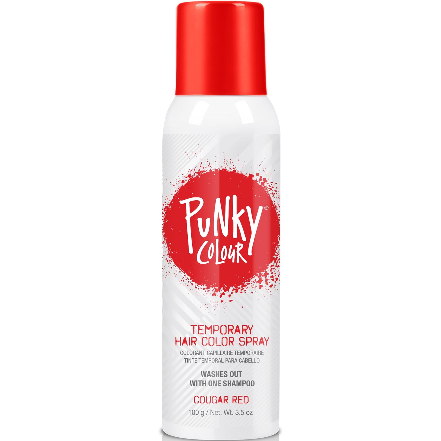 Punky Temporary Hair Color Spray, Cougar Red, Non-Damaging Spray-On Hair Dye Instant Vivid Hair Color, 3.5 oz, 1-Pack Beauty & Personal Care Punky