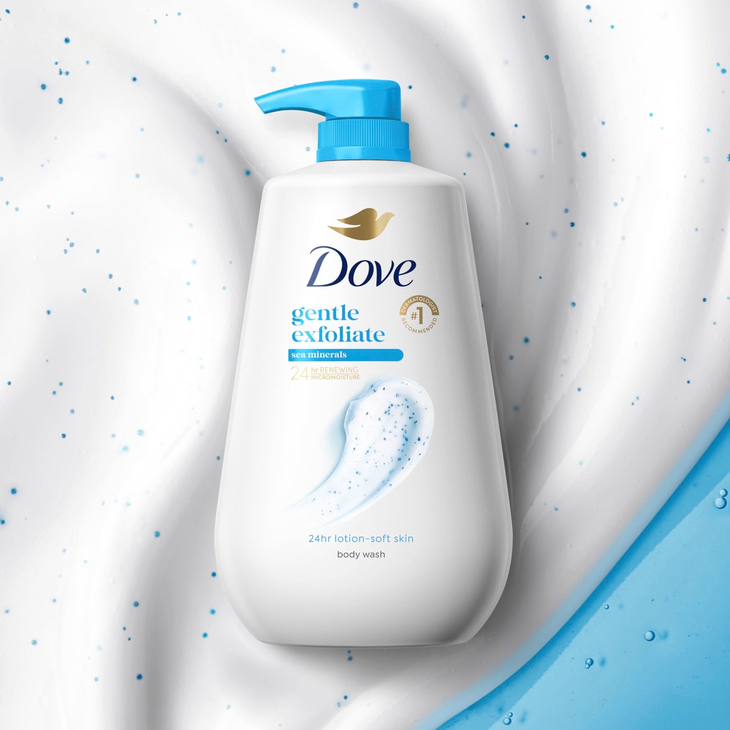 Dove Body Wash with Pump Gentle Exfoliate with Sea Minerals For 24hr Lotion-Soft Skin Moisturizing Skin Cleanser with No Sulfates No Parabens 30.6 oz Beauty & Personal Care Dove