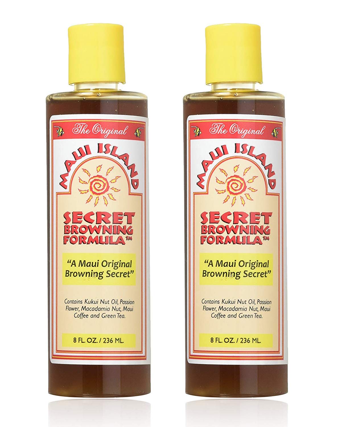 Maui Island Secret Browning Formula, Deep Dark Tanning Oil, Tan Accelerator for Outdoor Tanning 8 oz bottles 2 Pack Beauty & Personal Care Maui Island Secret