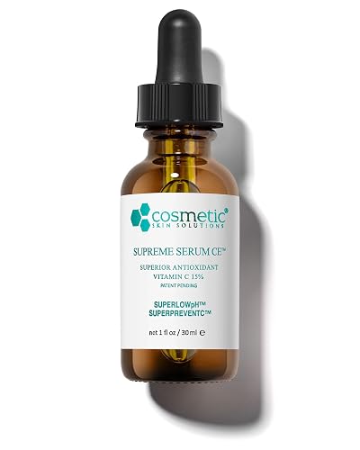 Supreme Serum CE - Vitamin C Face Serum with Vitamin E & Hyaluronic Acid - Antioxidant Rich Anti-Aging & Hydrating Formula - 1 fl oz Beauty & Personal Care Cosmetic Skin Solutions