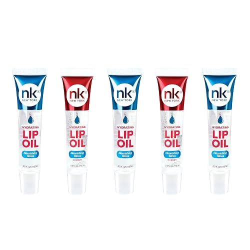 Nicka K Hydrating Lip Oil Nourishing Glass (GLOSS3PK-CHERRY2PK) Beauty & Personal Care NICKA K NEW YORK