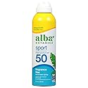 Alba Botanica Sport Sunscreen Spray for Face and Body, SPF 50, 5 fl oz Bottle Beauty & Personal Care Alba Botanica