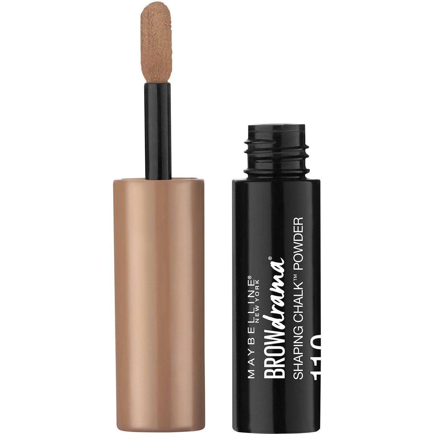 Maybelline New York Brow Drama Shaping Chalk Powder, Soft Brown, 0.035 fl. oz. Beauty & Personal Care MAYBELLINE