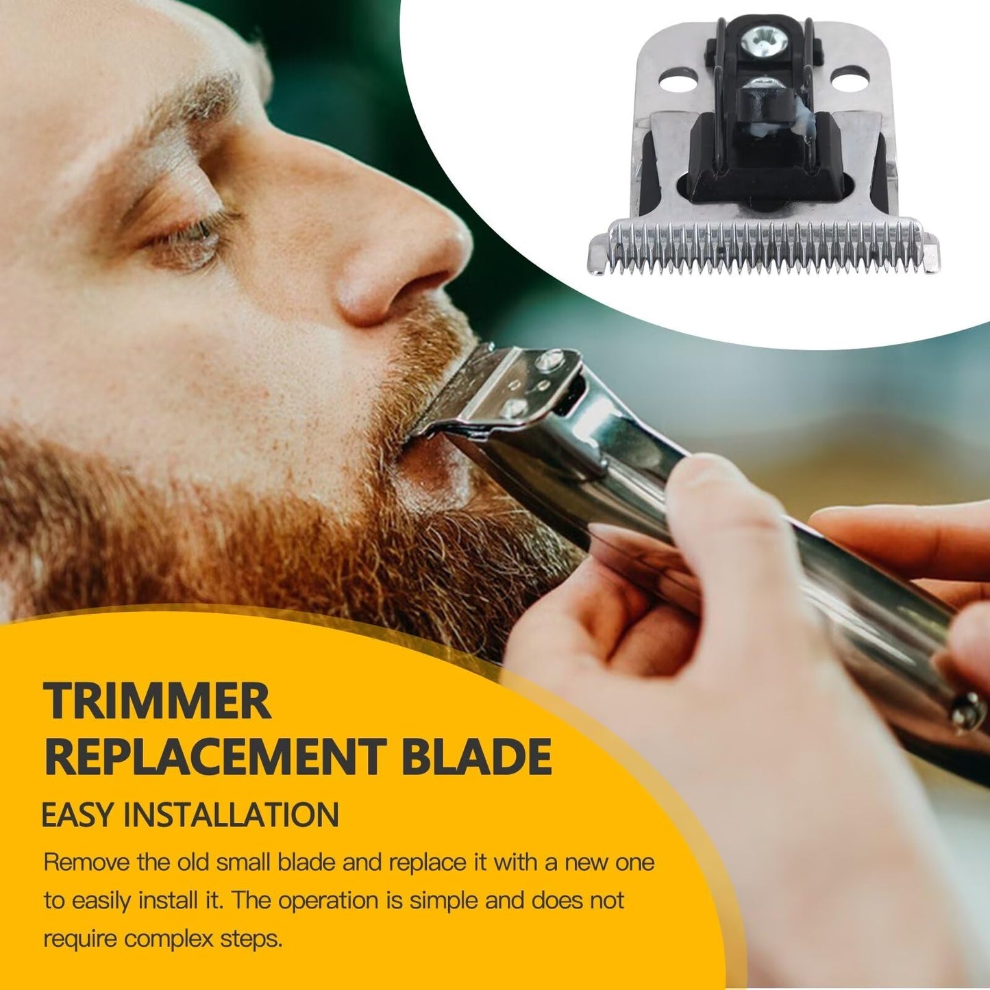 JRSHOME Trimmer Replacement T Blade Set Ceramic Blade Carbon Steel Blade Set for D8 SlimLine Pro Li Andis Hair Clipper Trimmer, #32105 D7#32655 Beauty and Personal Care JRSHOME
