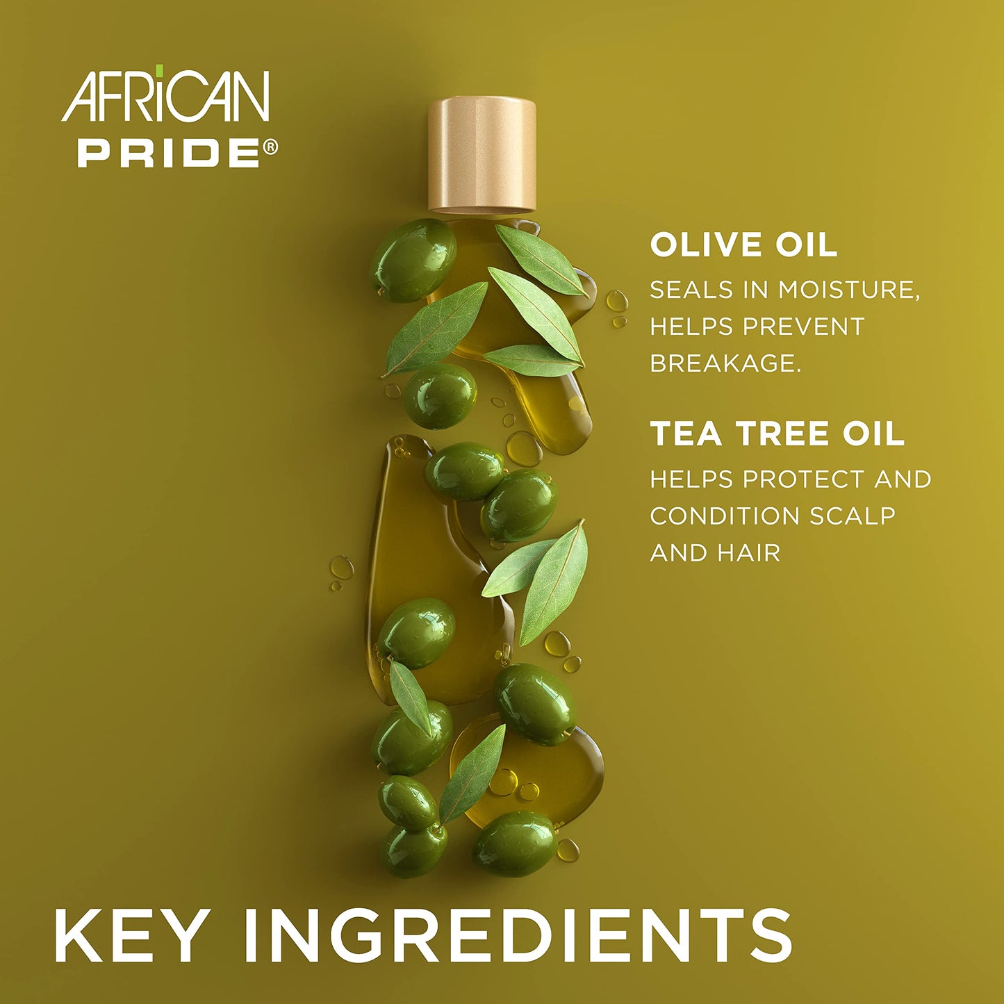 AFRICAN PRIDE Olive Miracle Growth Oil, 8 Oz (Pack of 3) Beauty & Personal Care African Pride