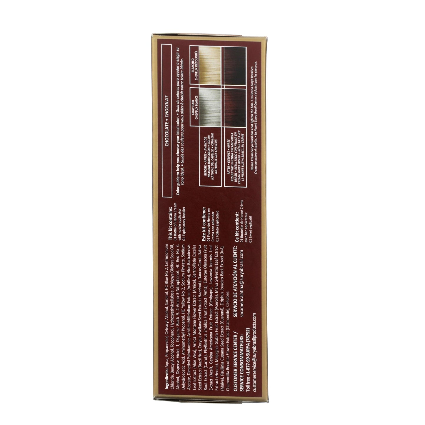 Surya Nature, Inc Henna Chocolate Cream - 2.31 oz Beauty & Personal Care Surya Brasil