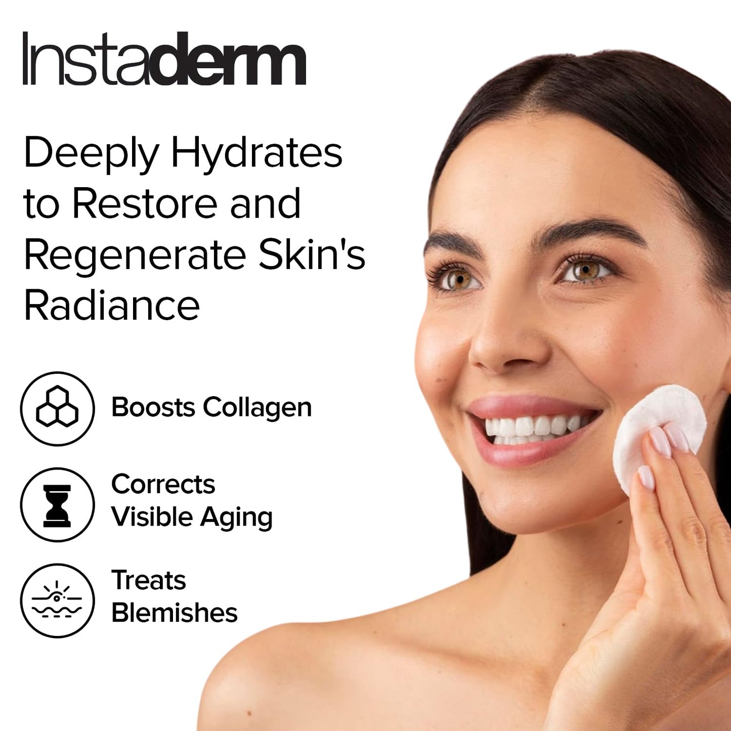 Anti-Aging Resurfacing Pads - Smooth’s Fine Lines, Wrinkles, Dark Spots & Skin Roughness to Enhance the Skins Texture & Tone for Radiant Glow. Beauty & Personal Care Instaderm