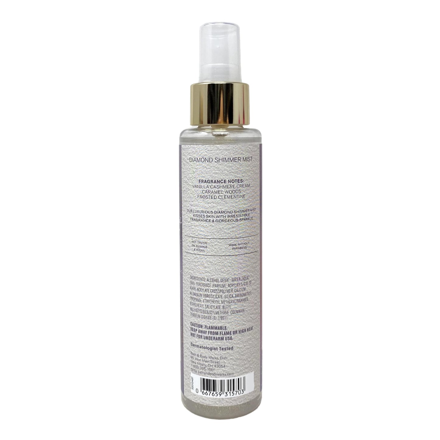 Bath & Body Works Snowflakes & Cashmere 2 Pack Diamond Shimmer Mist Bundle with a Himalayan Salts Springs Sample Soap Beauty & Personal Care Bath & Body Works