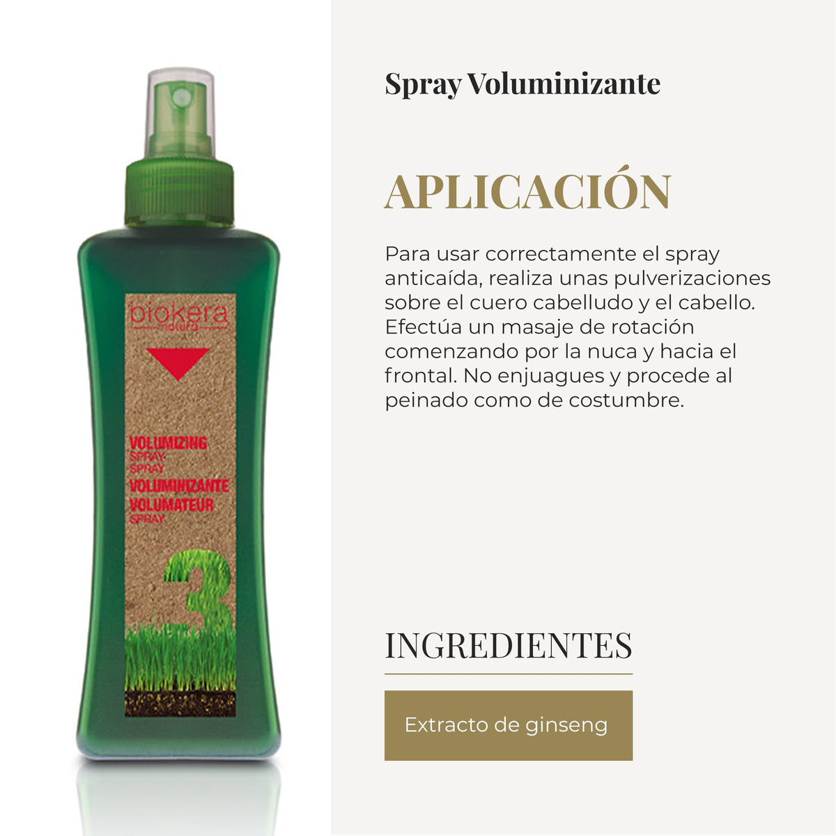 Salerm Biokera Natura Volumizing Spray for Unisex, 10.1 Ounce Beauty & Personal Care SALERM