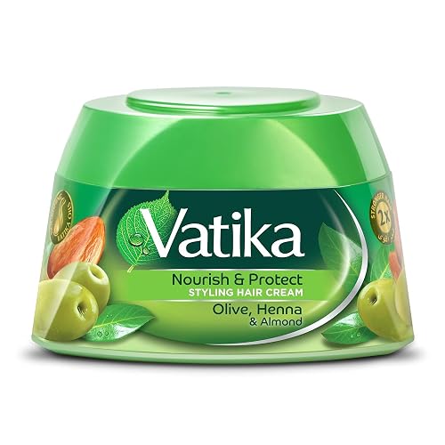 Dabur Vatika Naturals Styling Hair Cream - Henna, 4.7-Fluid Ounce Beauty & Personal Care Vatika Naturals