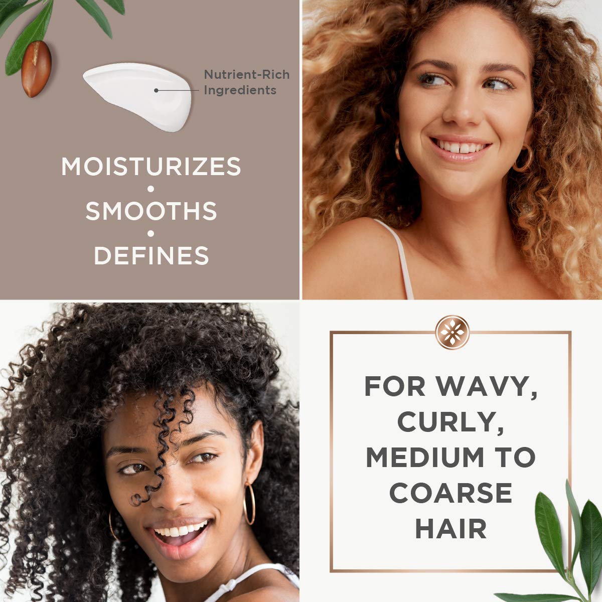 ARGAN MAGIC Defining Curl Cream - Enhances Waves and Curls While Adding Definition | Conditions, Detangles, and Reduces Frizz | Paraben Free (8.5 Beauty & Personal Care Argan Magic