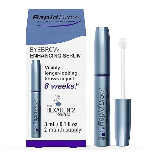 rapidBrow Eyebrow Enhancing Serum 3 mL - Hydrating Hair Serum for Visibly Thicker-Looking Brows with Hexatein 2 Complex Beauty & Personal Care RapidBrow