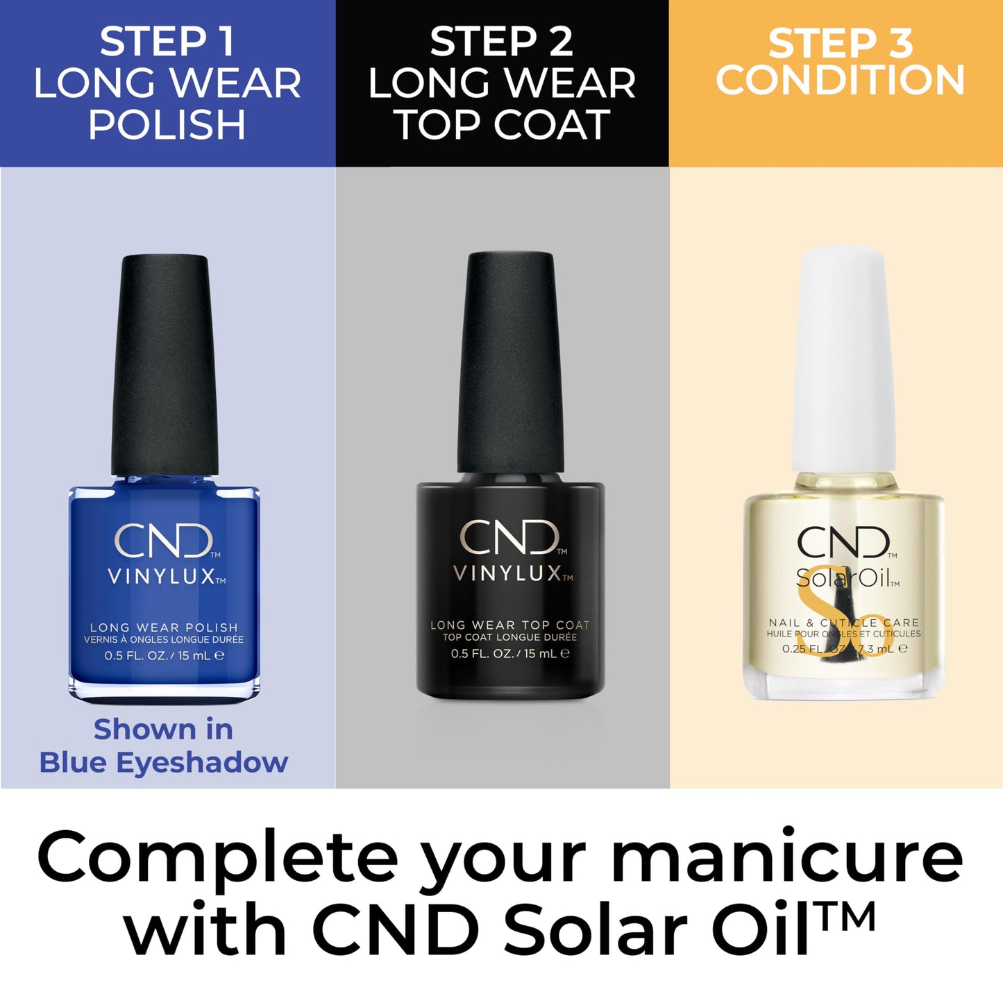 CND Vinylux Longwear Blue Nail Polish, Gel-like Shine & Chip Resistant Color, Midnight Swim, 0.5 fl. oz Beauty & Personal Care CND