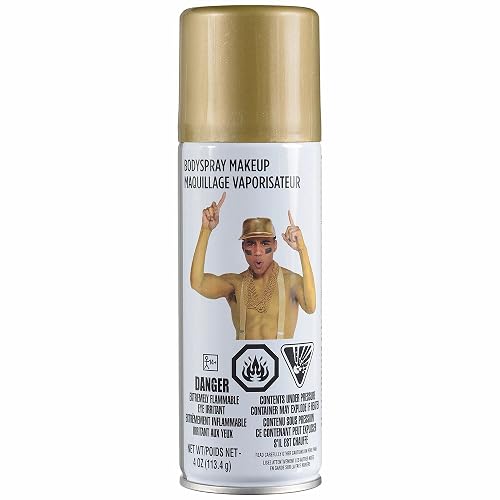 Body Spray Paint Make Up-Metallic Gold | 4 Ounce | 1 Bottle Beauty & Personal Care Amscan