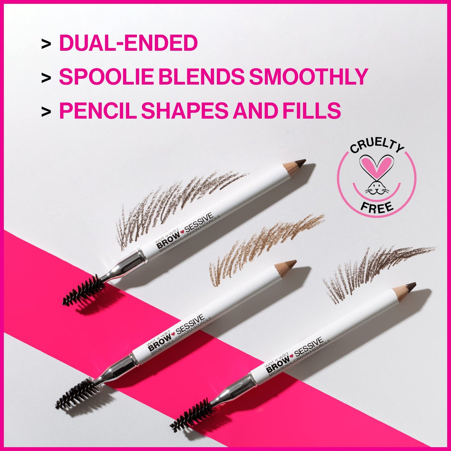 wet n wild Brow-Sessive Brow Pencil, Ultra-Precise Dual Ended Spoolie Brush for Perfect Buildable Blendable Shaping, Natural Lasting Shades for Every Beauty & Personal Care wet n wild