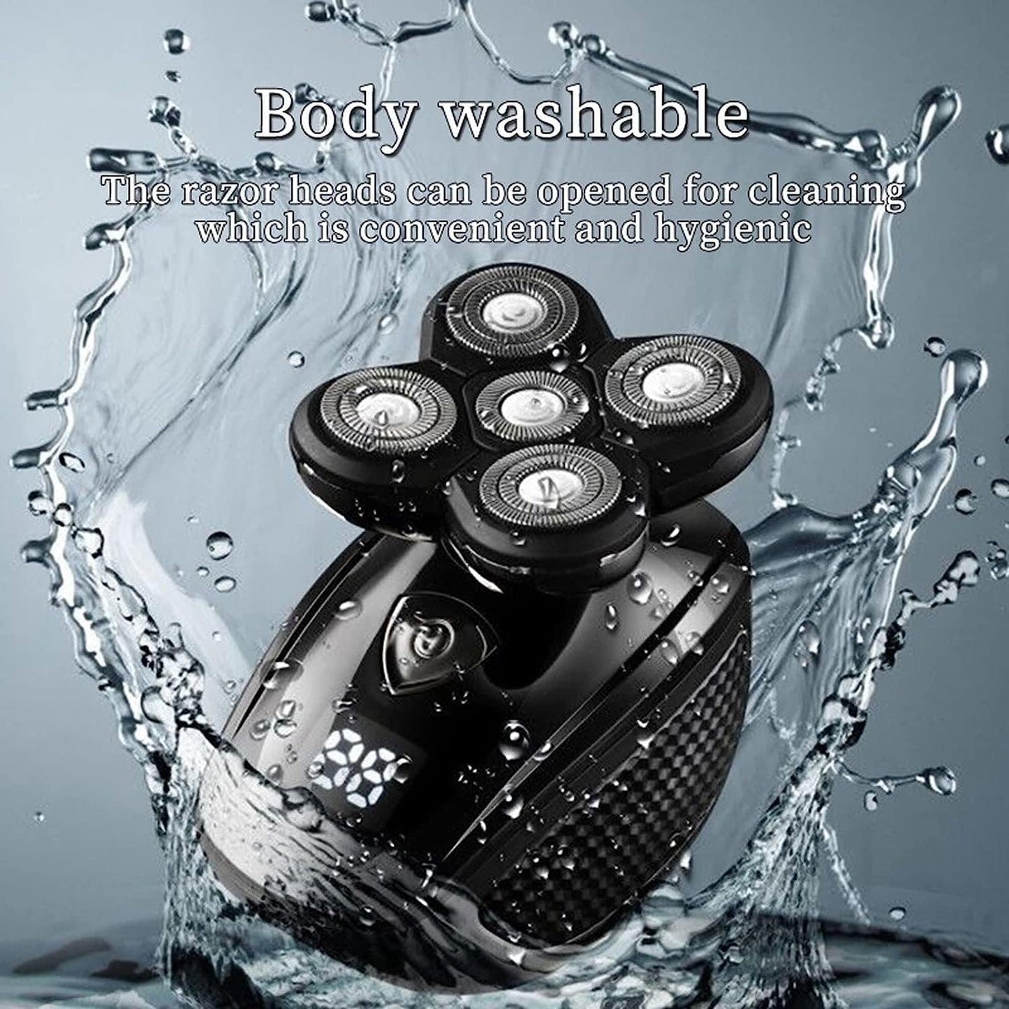YQYBF Electric Shaver Multifunctional Grooming kit Electric Shaver Wet Dry for Men Electric Razor Rechargeable Bald Head Shaving Machine Beard Trimmer Beauty and Personal Care YQYBF