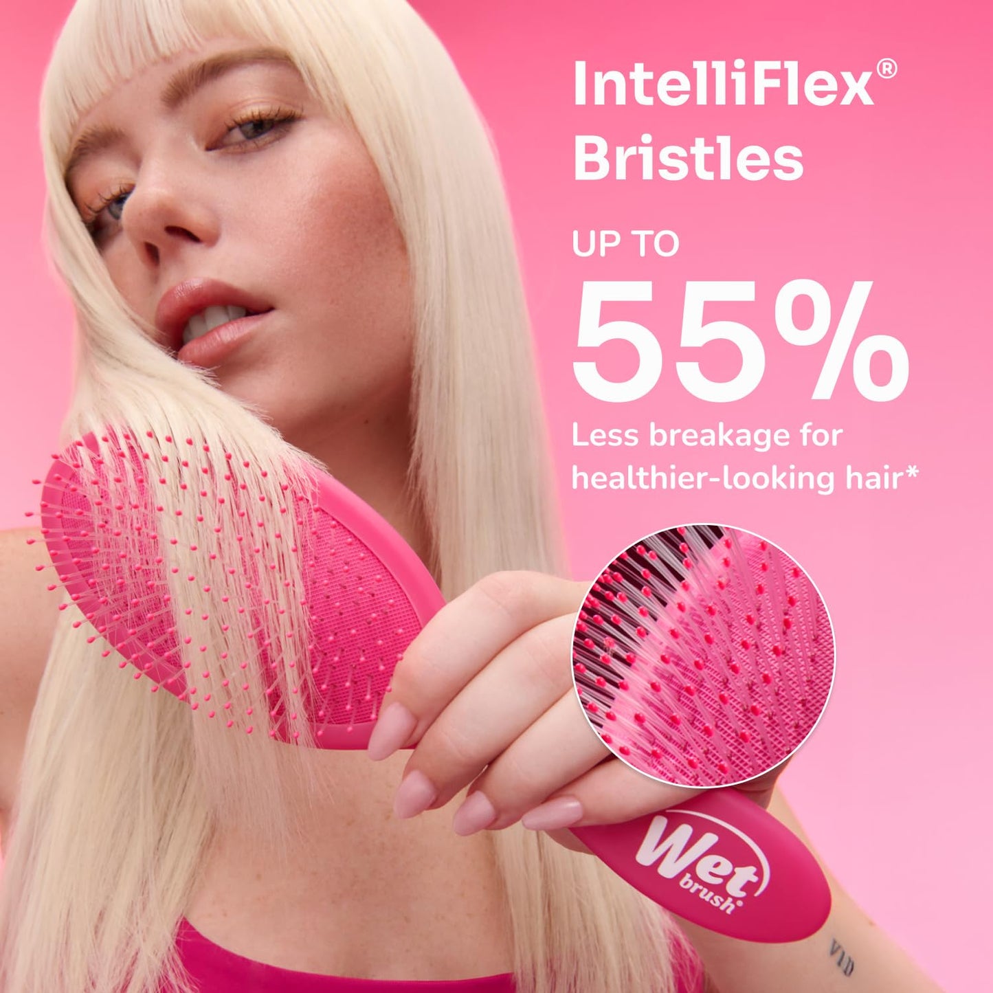 Wet Brush Shower Hair Brush Detangler - Exclusive Ultra-soft IntelliFlex Bristles - Minimizes Pain And Protects Against Split Ends and Breakage - Comb Beauty & Personal Care Wet Brush