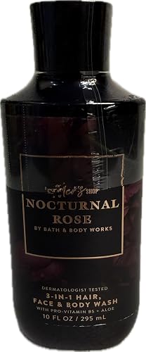 Bath & Body Works Men's Nocturnal Rose 3-in-1 Hair, Face & Body Wash 10 Ounce Beauty & Personal Care Bath & Body Works