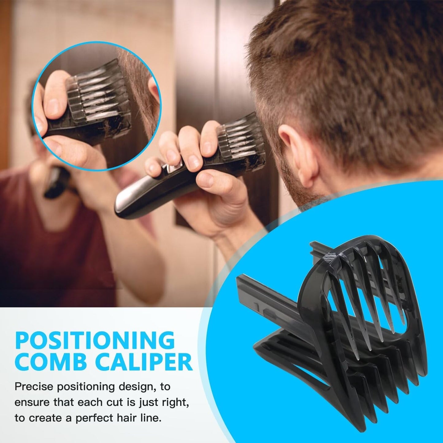 Hair Clipper Trimmer Comb Replacement Fit for Philips HC5410 HC5440 HC5442 HC5446 HC5447 HC5450 HC7452 Beauty and Personal Care YKISON