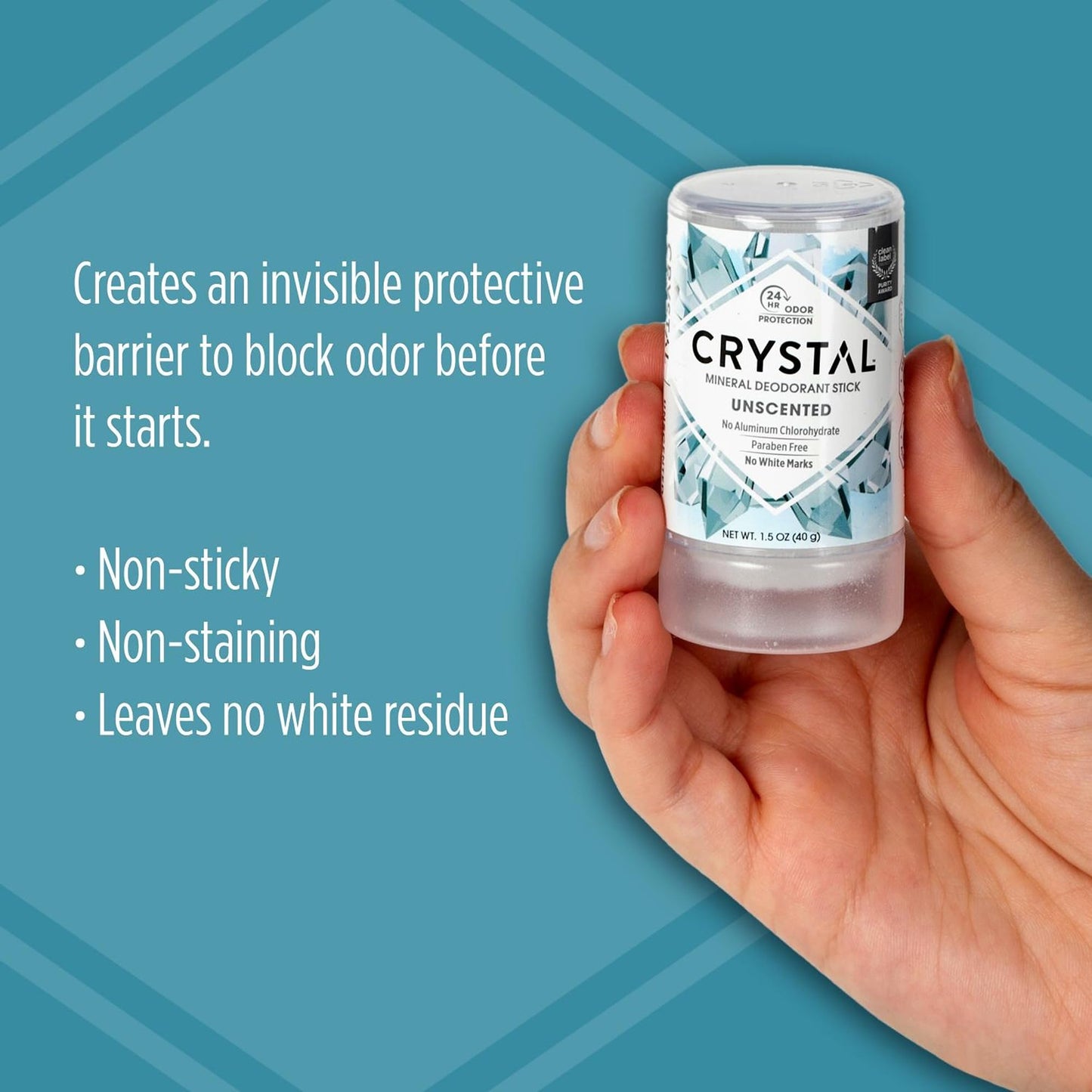 CRYSTAL Deodorant Mineral Deodorant Stick, Travel, 1.5 Ounce Beauty and Personal Care Crystal Essence